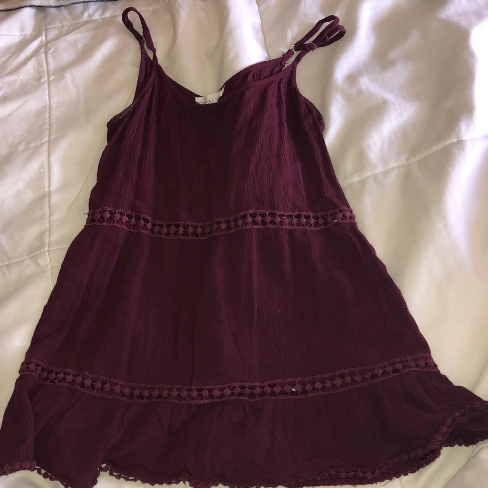 Burgundy tank top